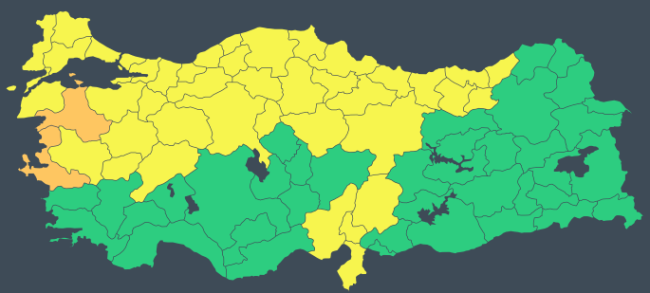 İstanbul ve Tekirdağ için sağanak uyarısı